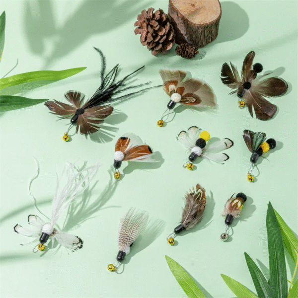 Interactive Cat Feather Toy Accessories False Toy with Bell
