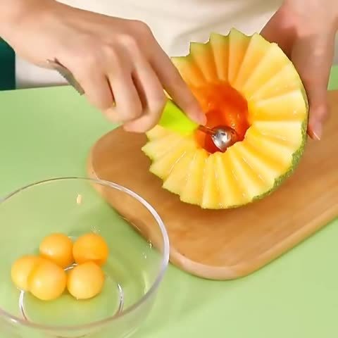 3-in-1 Fruit Digger Fruit Carving Knife Set